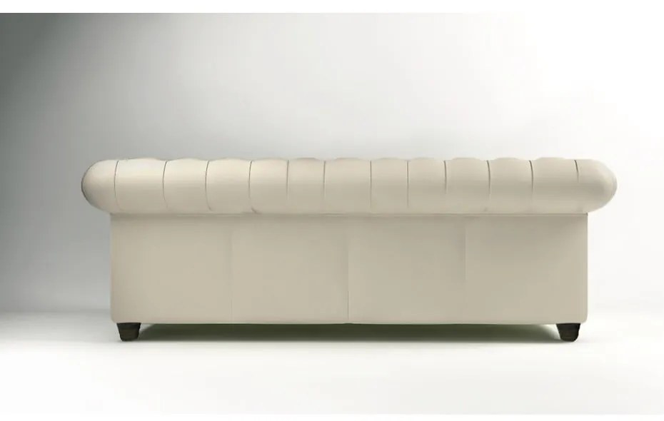 Kremowa aksamitna sofa 230 cm Cambridge – Ropez