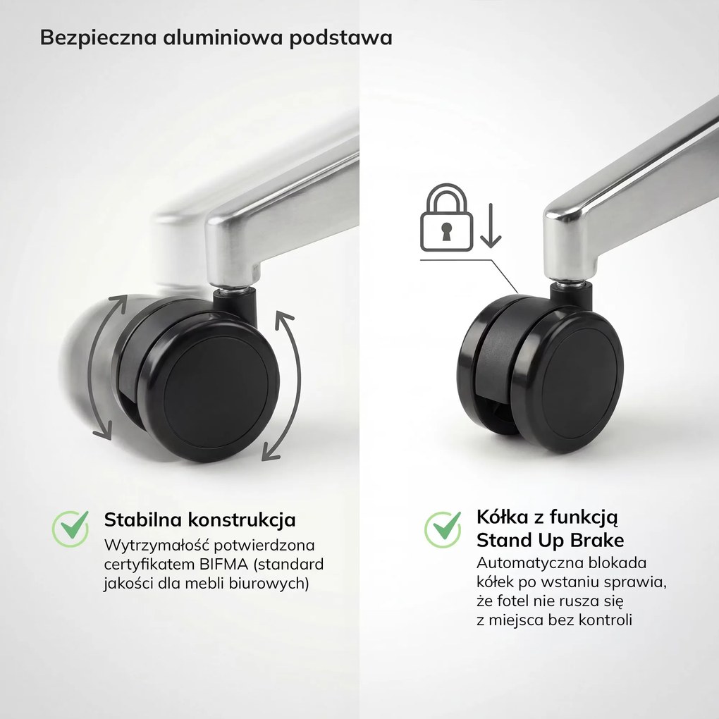 Fotel biurowy ergonomiczny czarny z siatką VECTOR