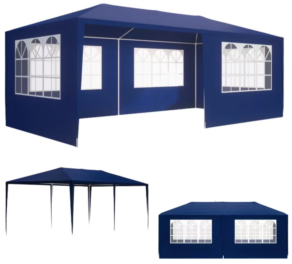 Namiot imprezowy NEAPOL, 3x6m, niebieska Jurhan