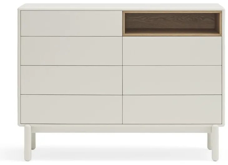 Biała komoda 120x90x40 cm Corvo – Teulat
