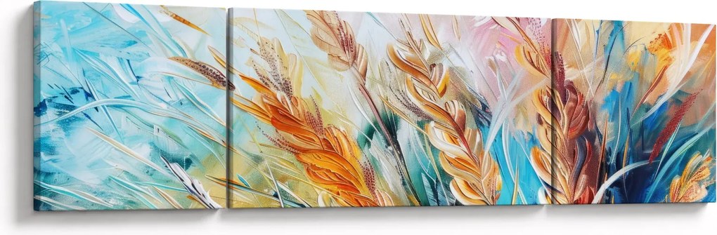 Obraz - Pszenica, abstrakcja (170x50 cm)