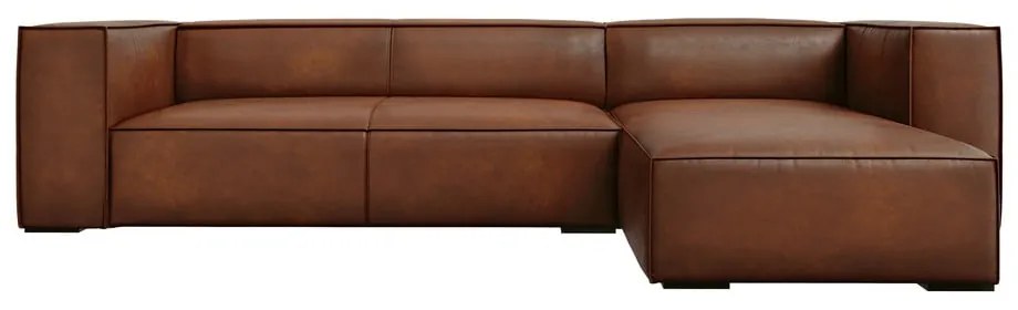 Koniakowy skórzany narożnik (prawostronny) Madame – Windsor &amp; Co Sofas