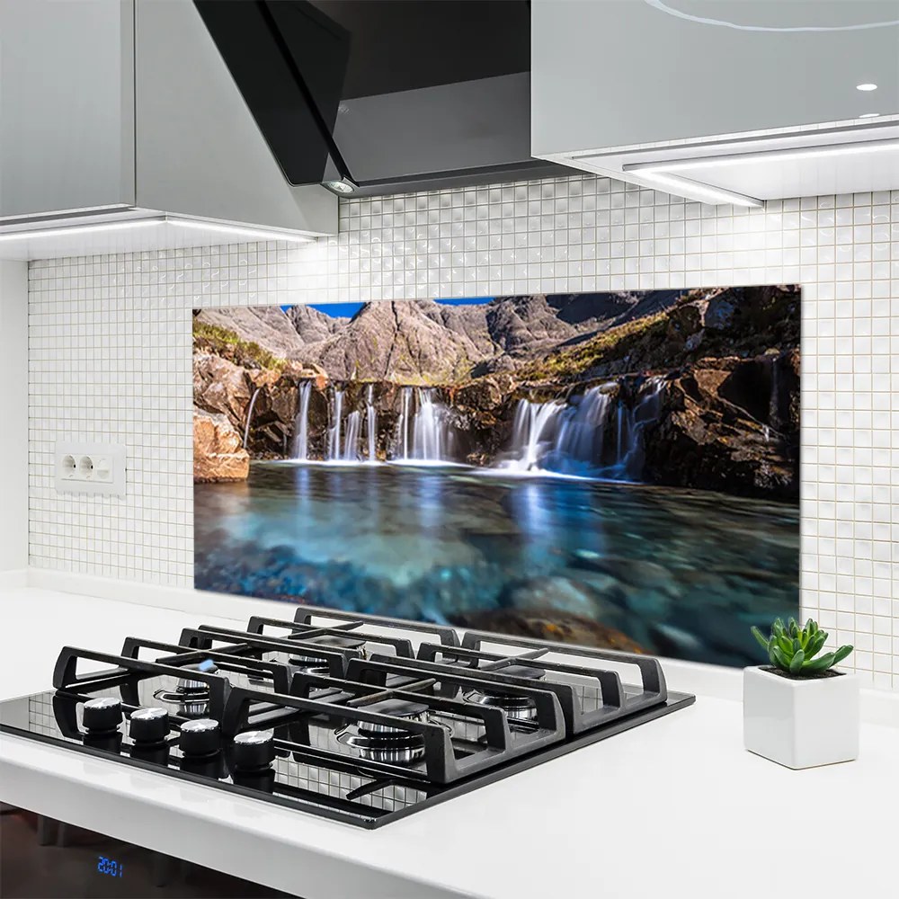 Panel Szklany do Kuchni Potężna Kaskada Wodna