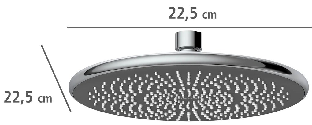 Deszczownica sufitowa oszczędzająca wodę, Ø 22,5 cm, WENKO