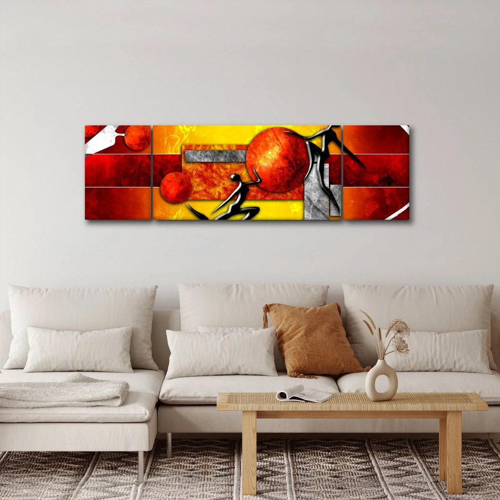 Obraz - Malarstwo ludzkości (170x50 cm)
