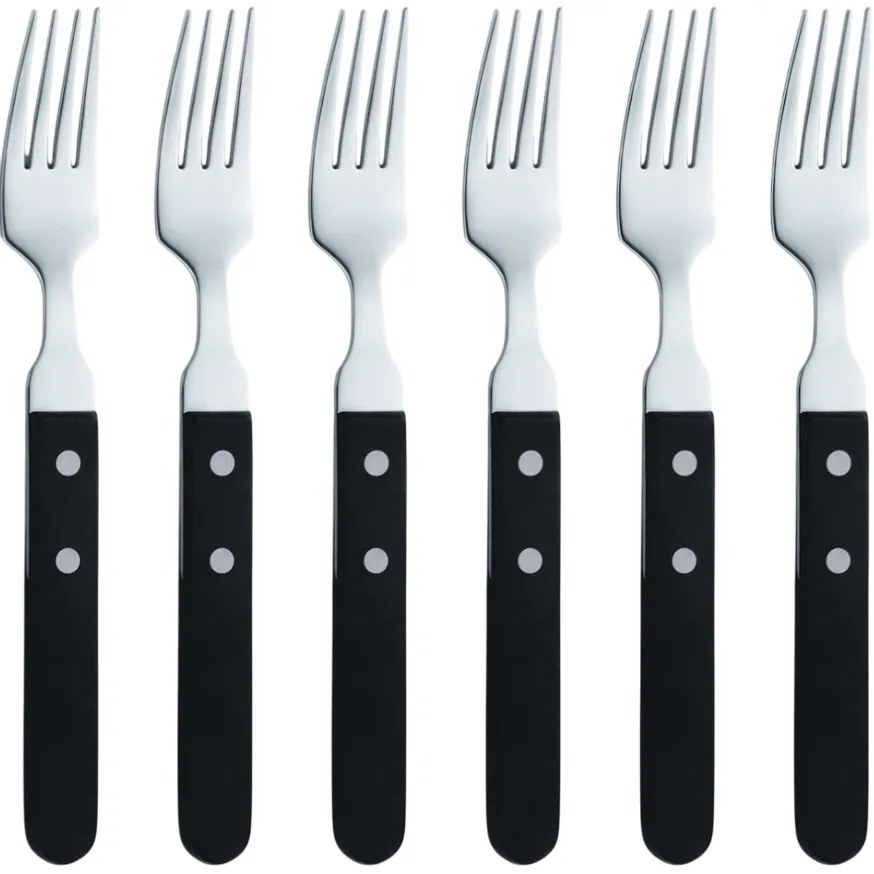 Amefa 6-częściowy zestaw widelców do steków Pizza