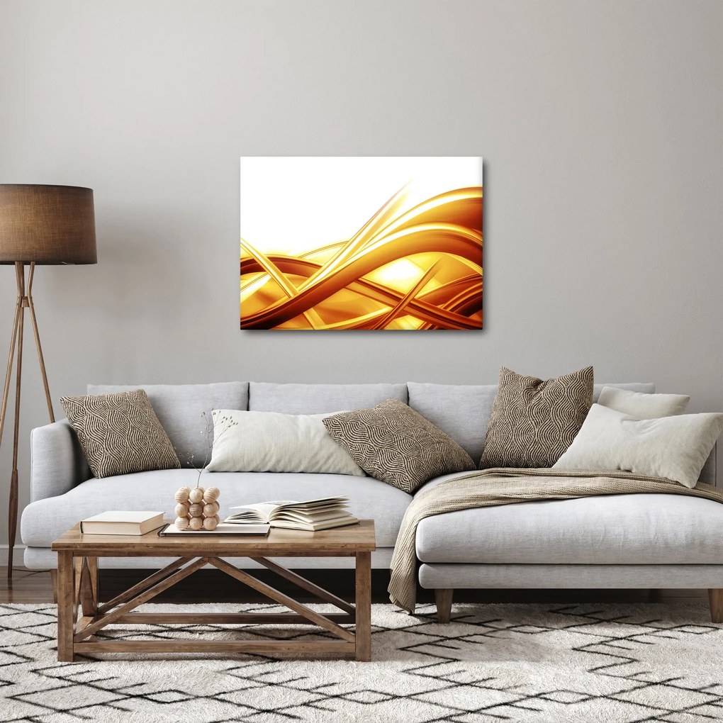 Obraz - Żółta abstrakcja (70x50 cm)
