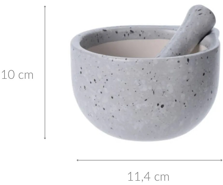 Moździerz kuchenny z tłuczkiem, ceramiczny