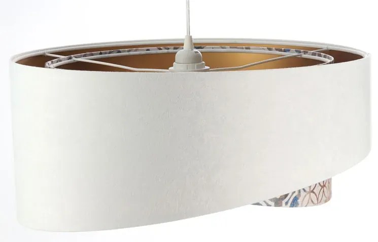 Biała asymetryczna lampa wisząca W9-F30
