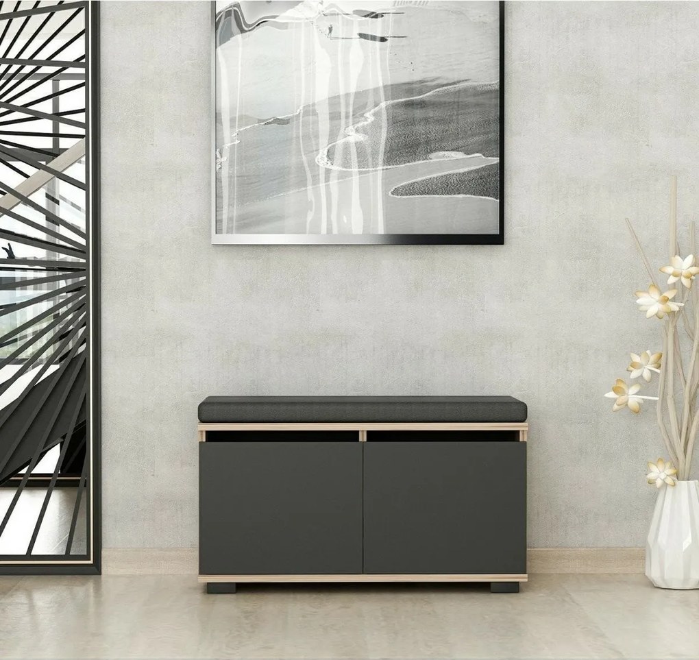 Szafka na buty Drago Walnut and Black