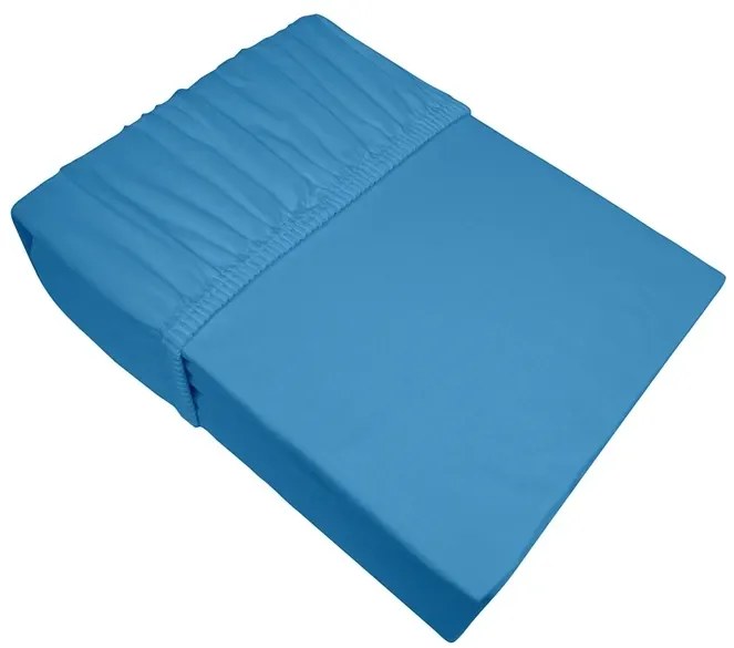 Prześcieradło Jersey z gumką Bielbaw 140x200 błękitne GRENO