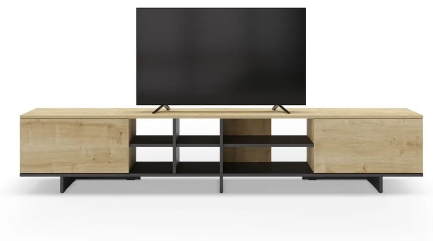 Szafka pod TV w dekorze dębu 230x44 cm Cequoia – Marckeric