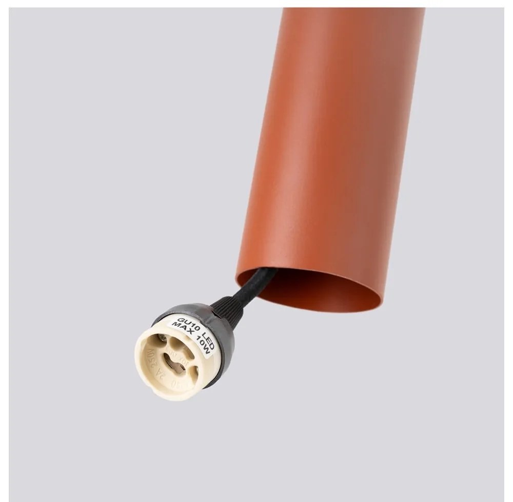 Ceglasta lampa wisząca ø 19,5 cm Castro – Sollux