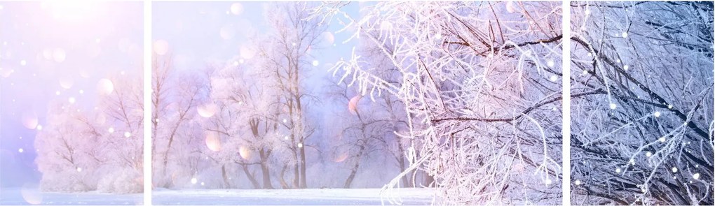 Obraz - Mroźna zima (170x50 cm)