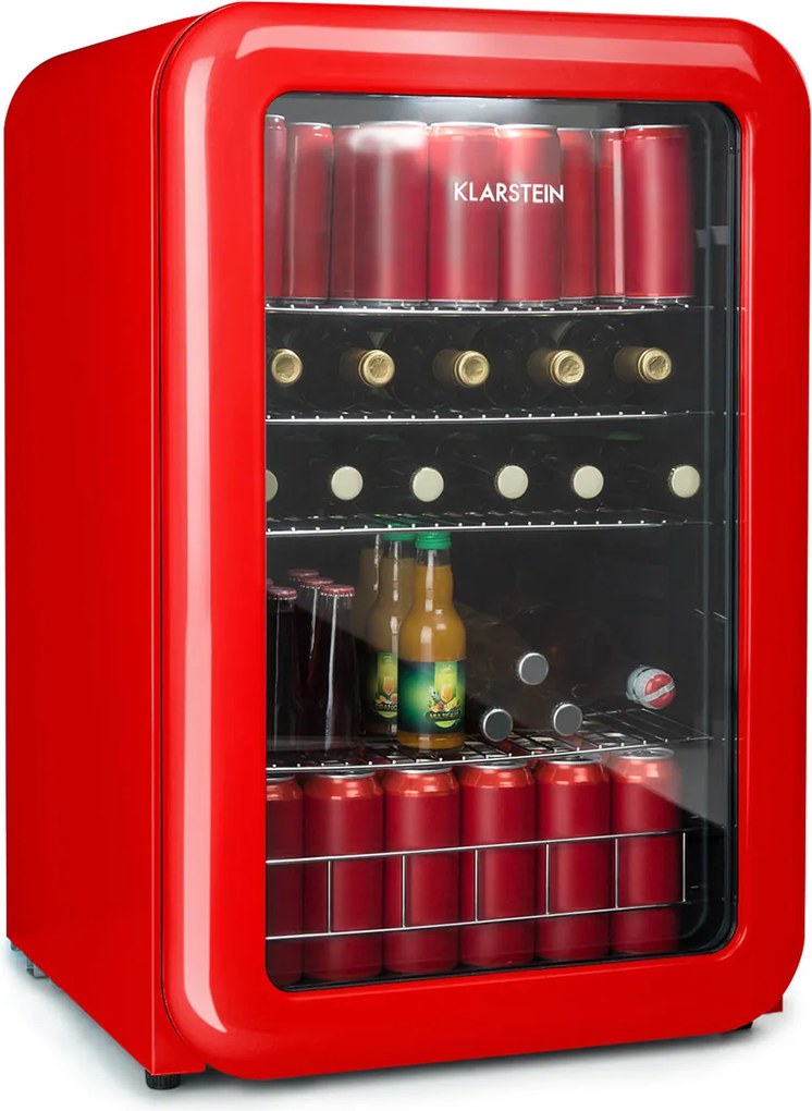 Klarstein PopLife 83.5cm 115L Lodówka na Napoje Czerwony