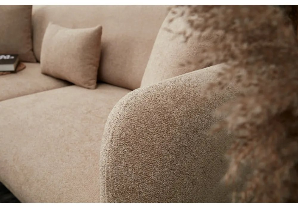 Beżowa rozkładana sofa 210 cm Simena – Balcab Home