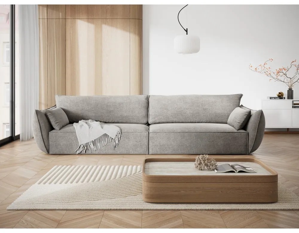 Jasnoszara sofa 248 cm Vanda – Mazzini Sofas