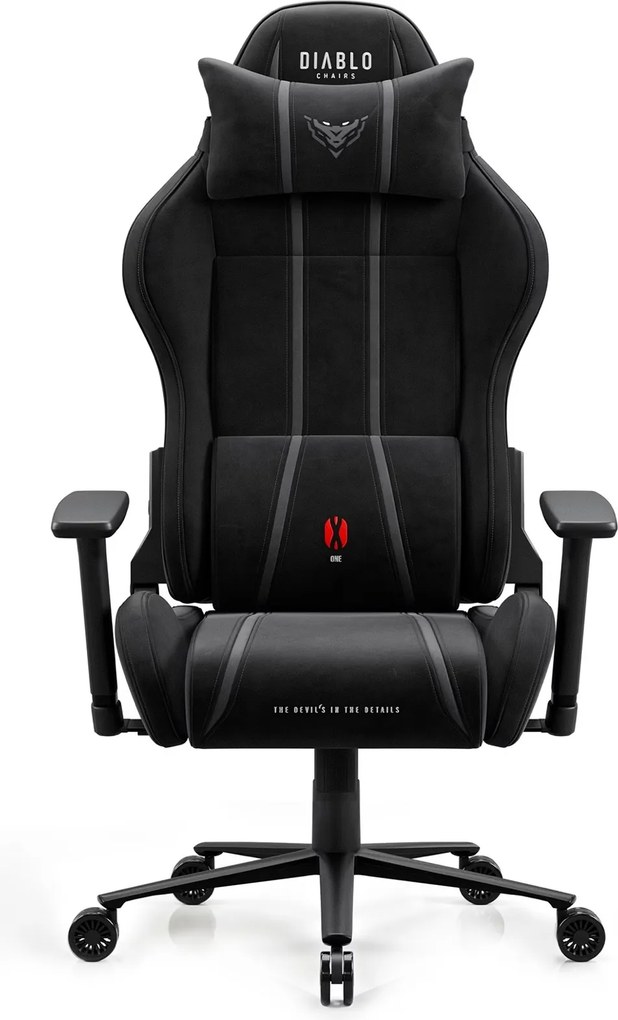 Fotel gamingowy materiałowy Diablo X-One 2.0 Normal Size, Burned Black