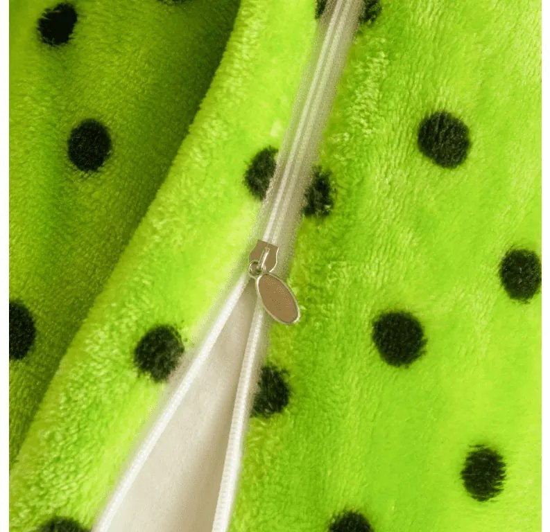 PrzytulneMieszkanie.pl PrzytulneMieszkanie.pl Pościel z mikropluszu COLAM zielona Rozmiar pościeli: 70 x 90 cm | 140 x 200 cm