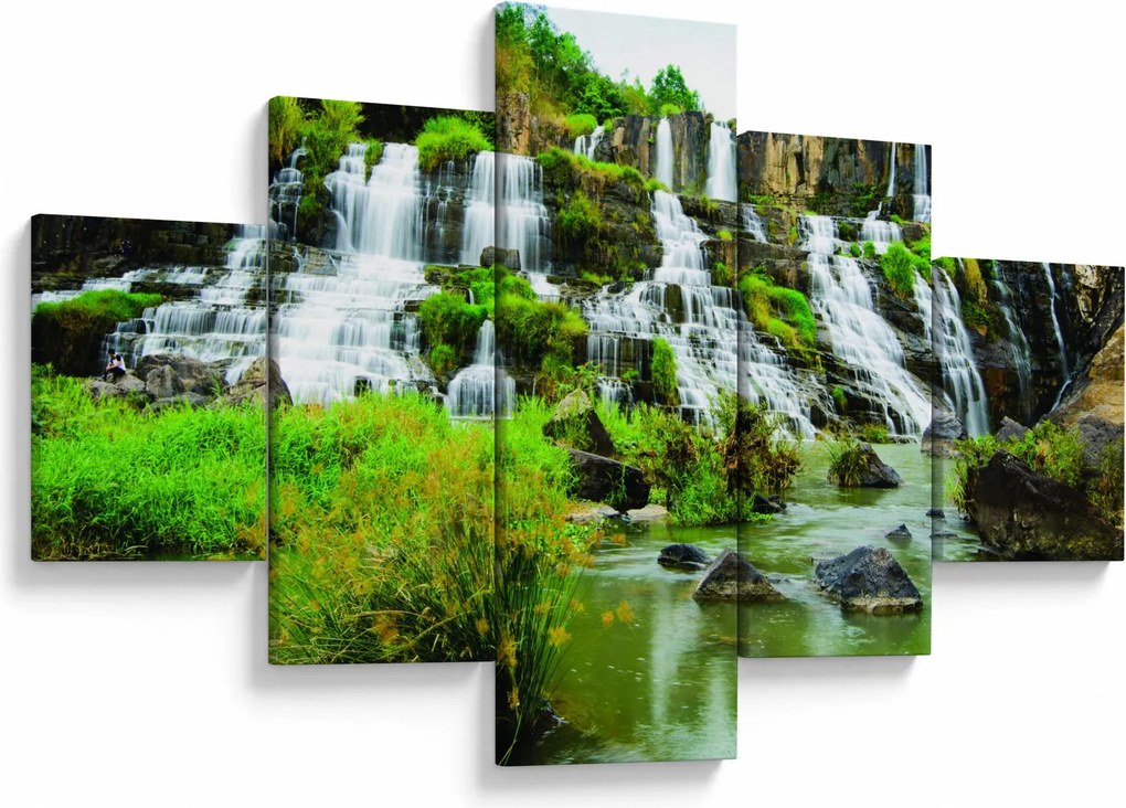 Obraz - wodospady (125x70 cm)