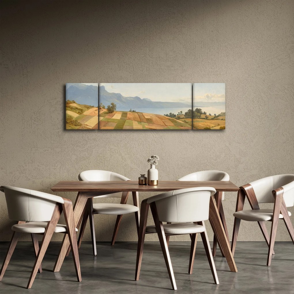Obraz - Alexandre Calame, Swiss Landscape, reprodukcje (170x50 cm)