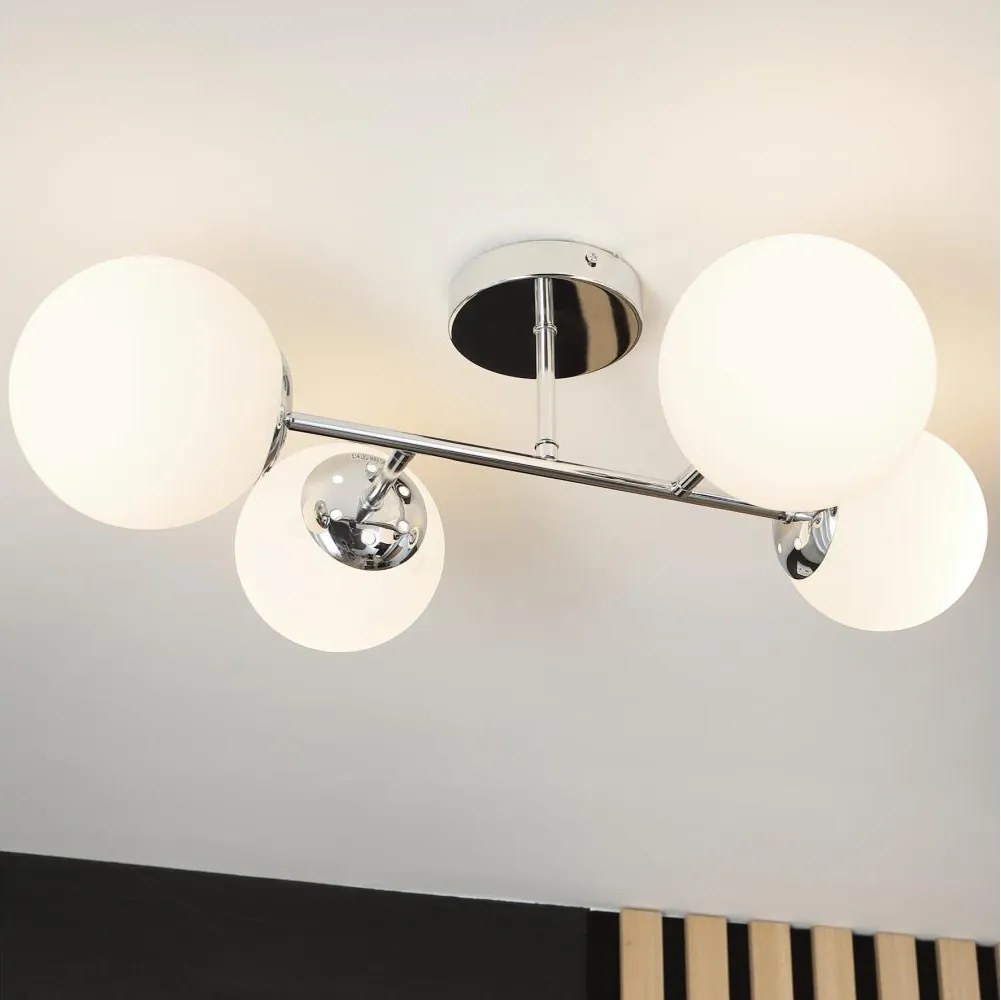 Brilagi - Przysufitowy żyrandol MALONY 4xE14/20W/230V błyszczący chrom