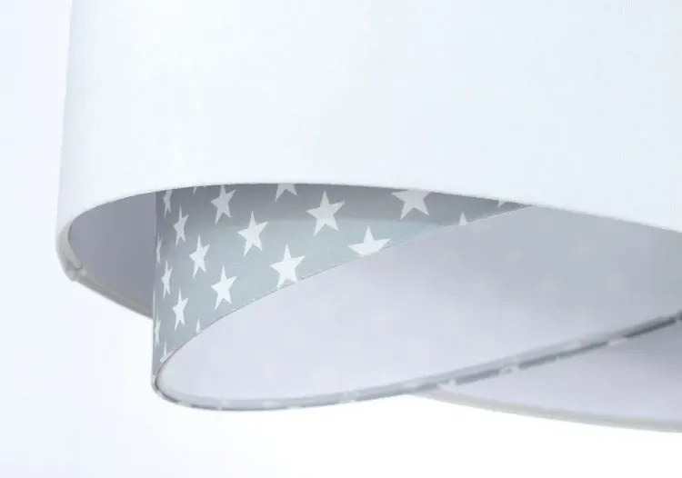 Biało-szara lampa wisząca w gwiazdki - 6X EX1000 D3-S94