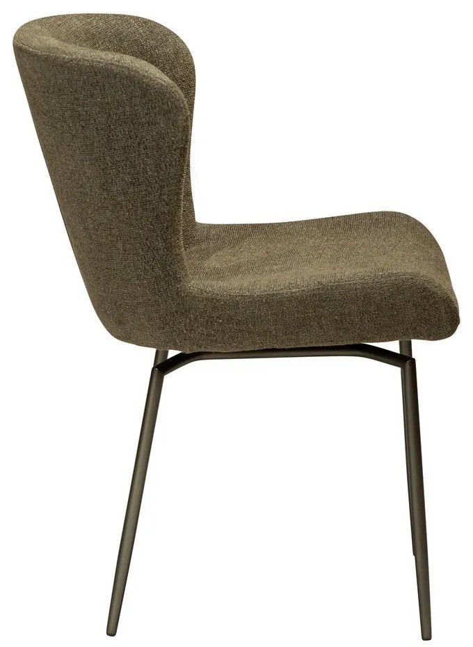 Tapicerowane krzesło w kolorze khaki Glam – DAN-FORM Denmark