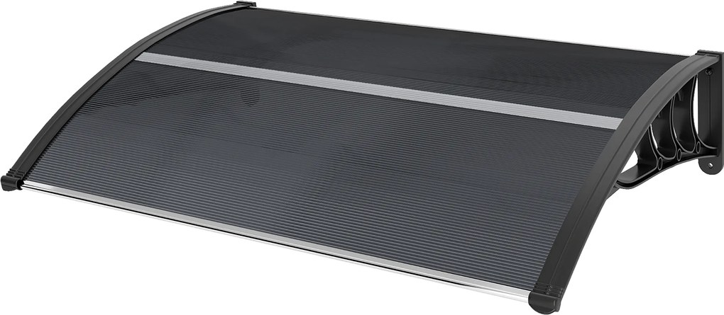 Outsunny Zadaszenie, nad drzwi wejściowe, dla wejść i okien, 100Dł x 75S x 23W cm, Czarne