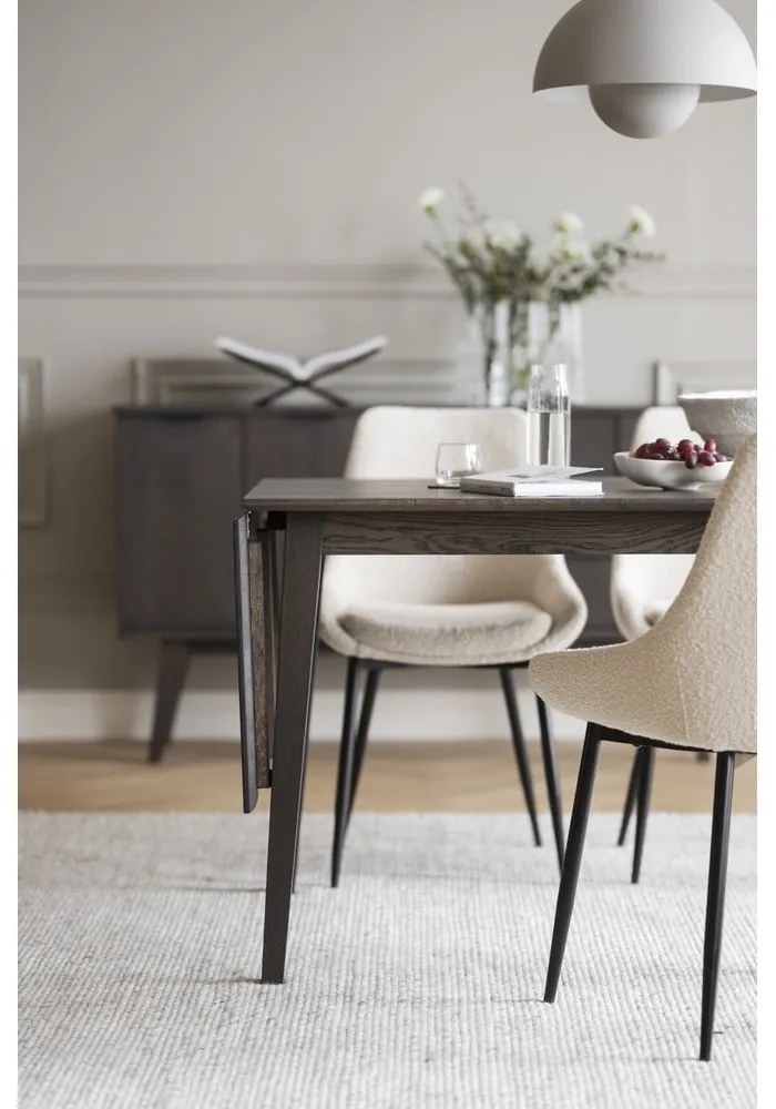 Rozkładany stół z litego drewna dębowego 120x80 cm Filippa – Rowico