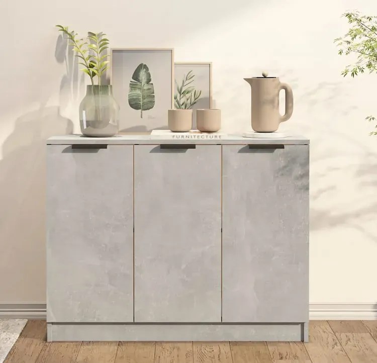 Loftowa komoda w kolorze szarości betonu E0-L35