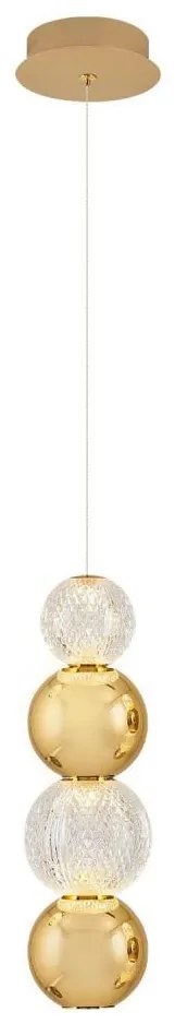 Žyrandol LED na przewodzie CREMONA LED/7W/230V 3000K złoty