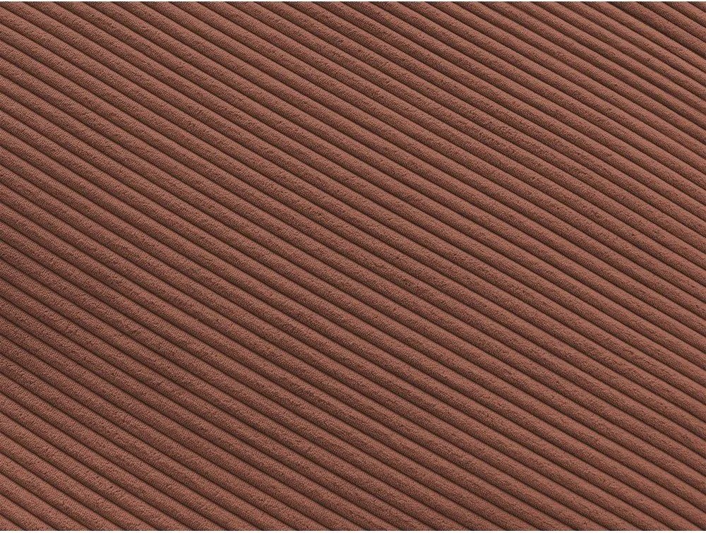 Pomarańczowa sztruksowa sofa 250 cm Belair – Bobochic Paris