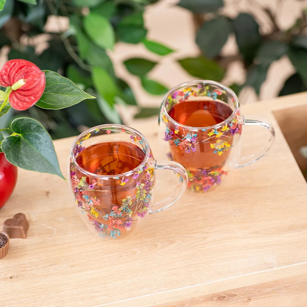 4Home Szklanka termiczna Flowers Hot&Cool 350 ml, 2 szt.