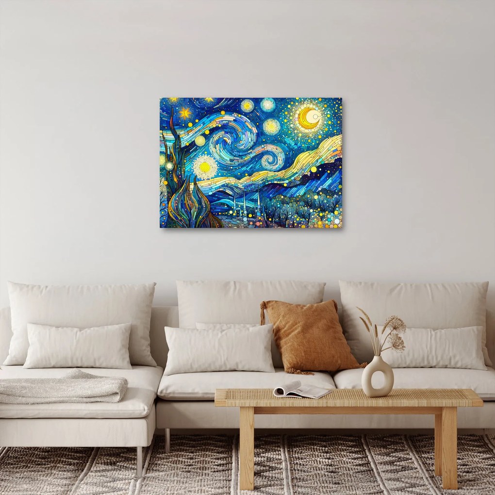 Obraz – Mozaika gwiaździstej nocy (70x50 cm)