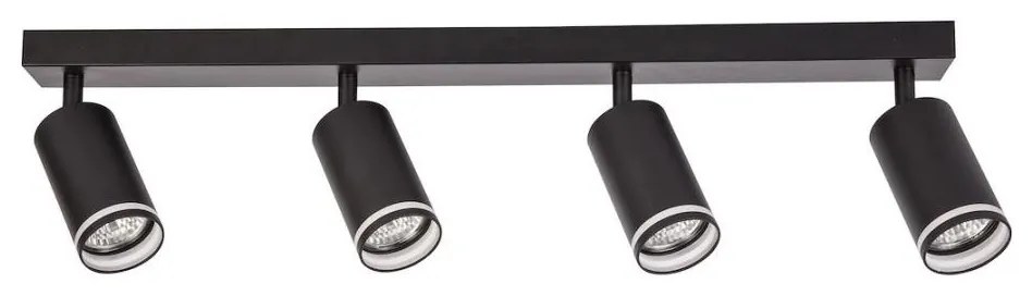 Oprawa punktowa PIPE 4xGU10/10W/230V czarna