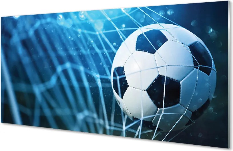 Szkło do Kuchni na Ścianę Futbolowa Wizja w Błękicie