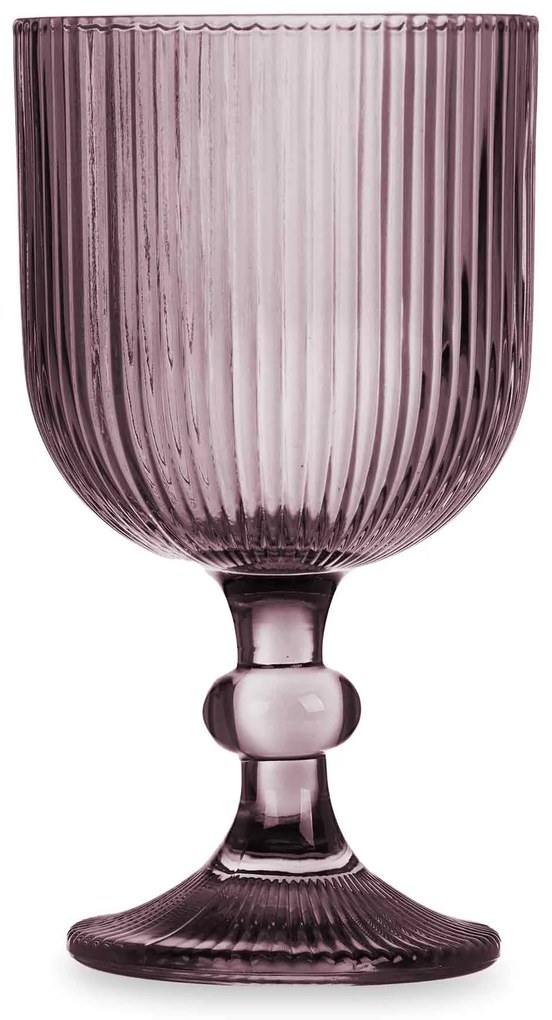 Zestaw kieliszków do wina LINES z ryflowanego szkła, 6 sztuk, 260 ml