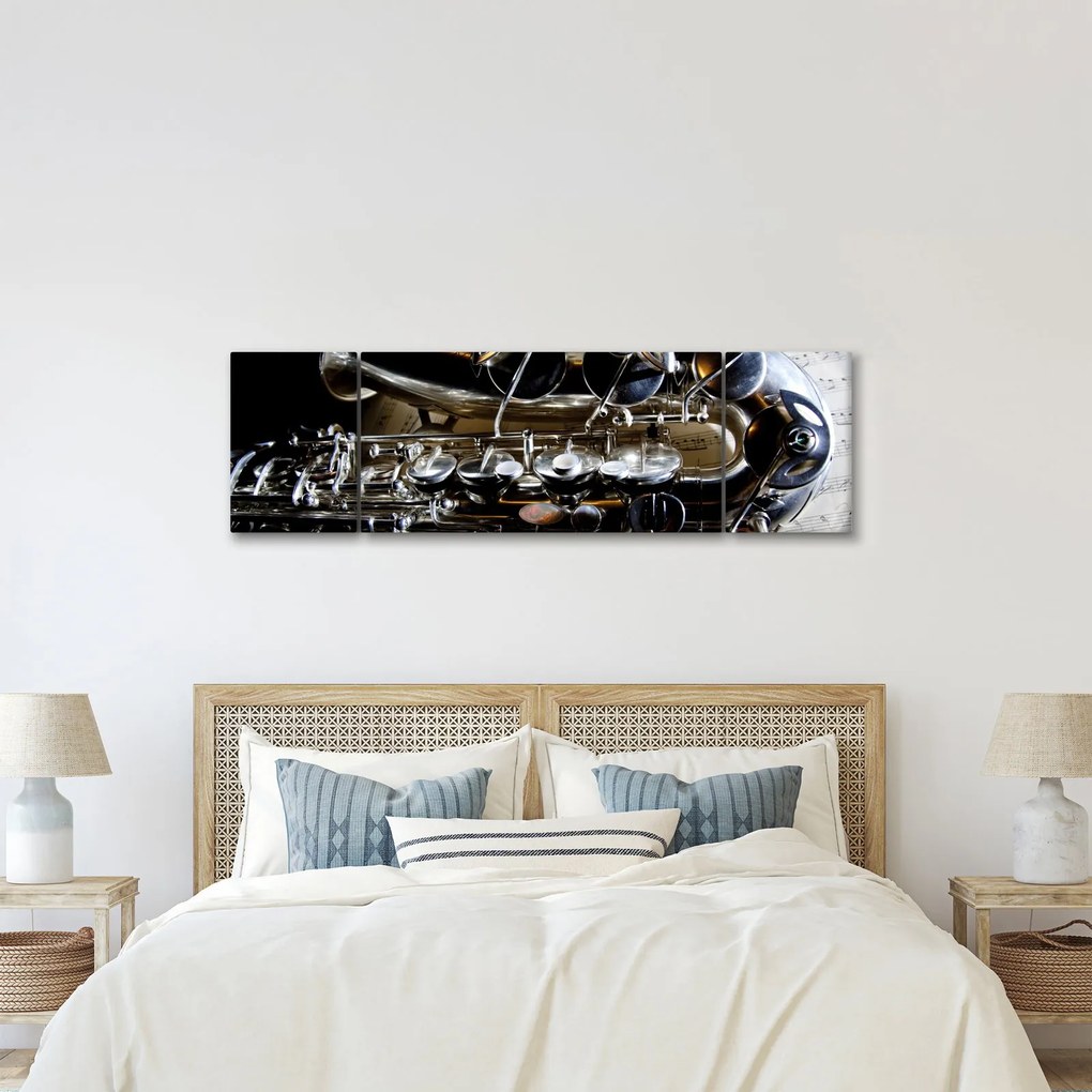 Obraz - Saksofon (170x50 cm)
