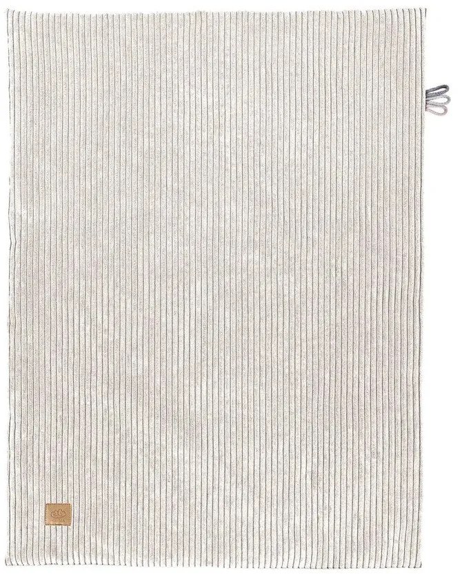 Kremowy koc dziecięcy sztruksowy 100x77 cm – Meowbaby