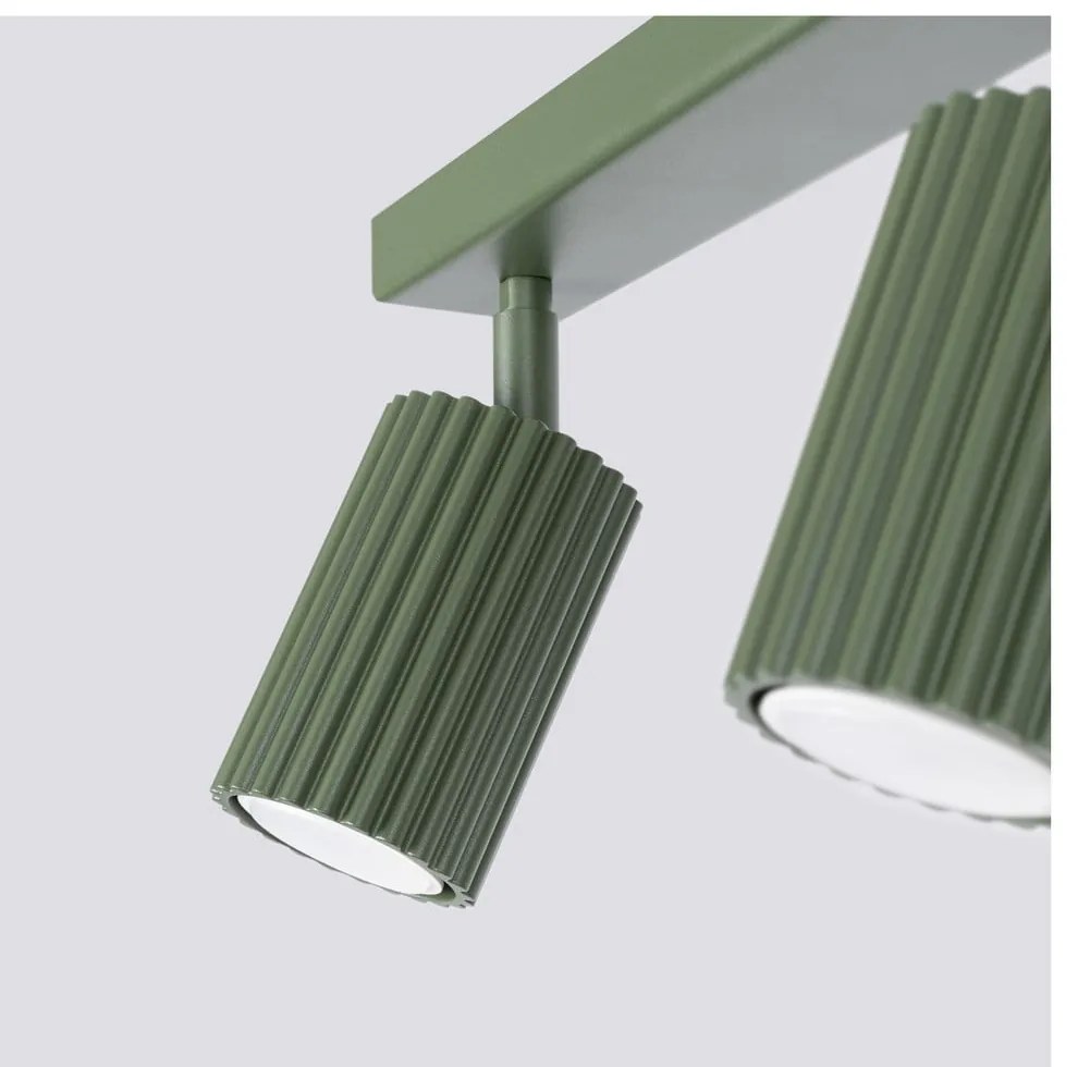 Zielona lampa punktowa 6,5x30 cm Gleam – Sollux