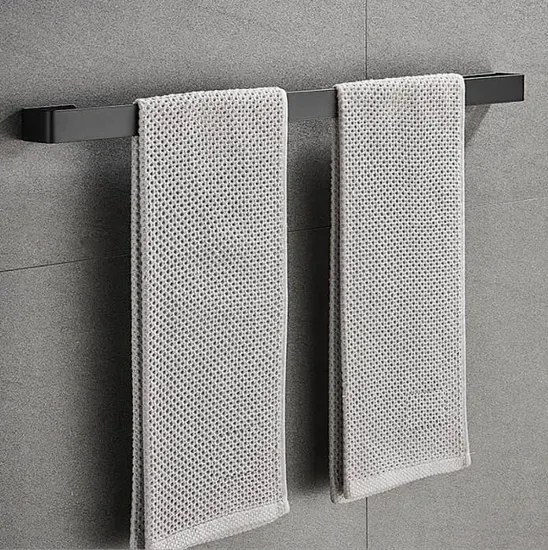 Czarny metalowy wieszak łazienkowy 60 cm Z1-L31