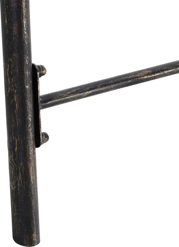 Outsunny Huśtawka Ogrodowa Ławka w Stylu Vintage, Design w Odcieniach Mosiądzu, 167 cm x 123 cm x 175 cm