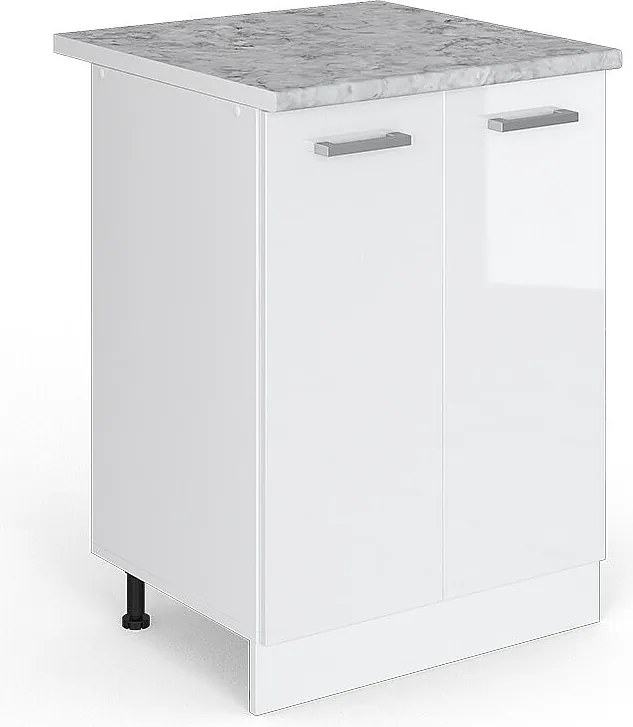 Szafki kuchenne biały wysoki połysk 60x60x81.6 r-line