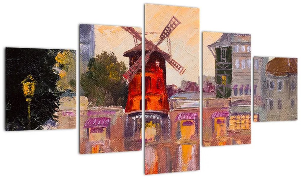 Obraz - Moulin Rouge, Paryż, Francja (125x70 cm)