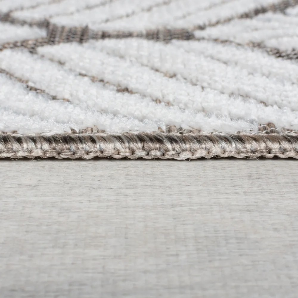 Dywan odpowiedni na zewnątrz w kolorze kości słoniowej 200x290 cm Elm Leaf – Flair Rugs
