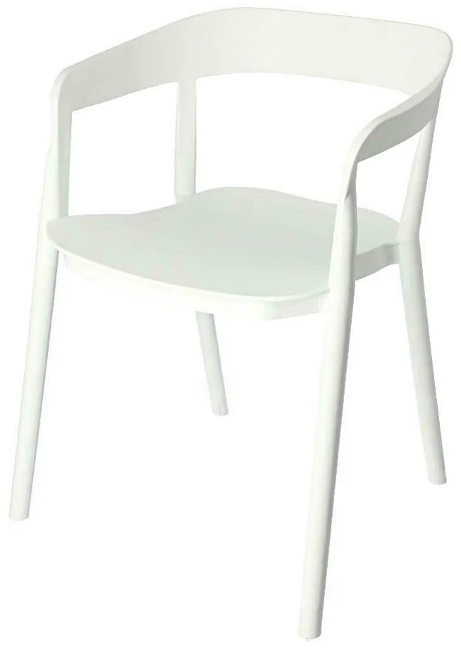 Białe minimalistyczne krzesło W3-C16