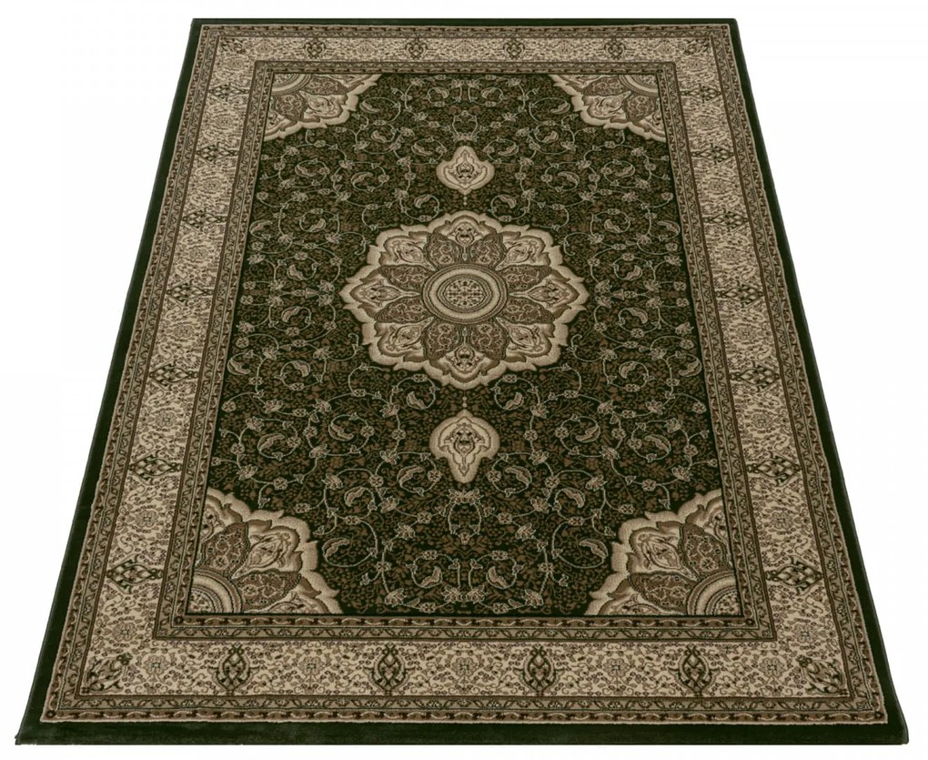 Dywan klasyczny Kashmir rozeta zielony 120 cm x 170 cm