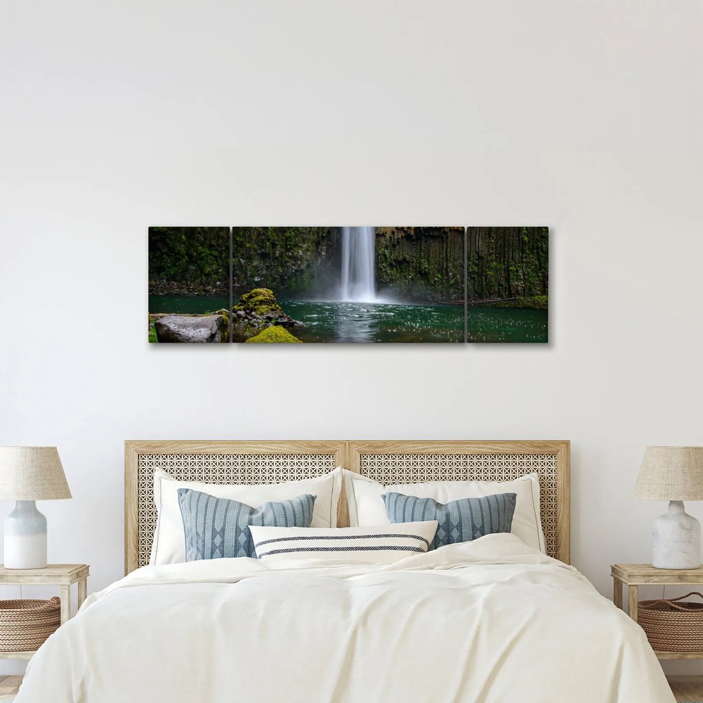 Obraz wodospadów (170x50 cm)