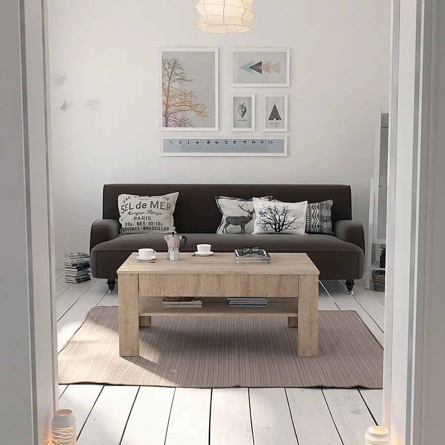 Stół kawowy sonoma 92.2x65x48 milan